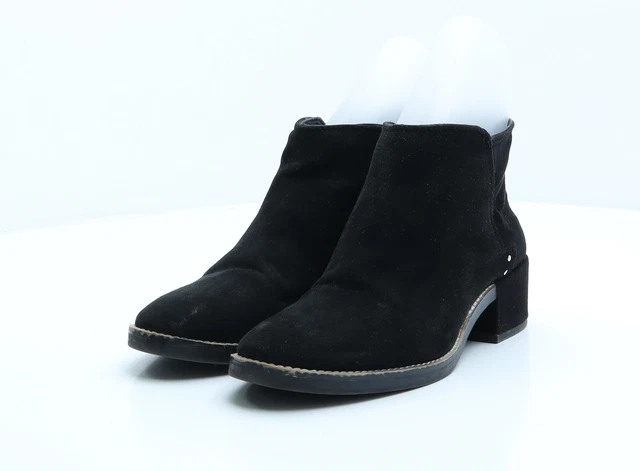 Pull&Bear Womens Black Polyester Bootie Boot UK 5.5 EU 39