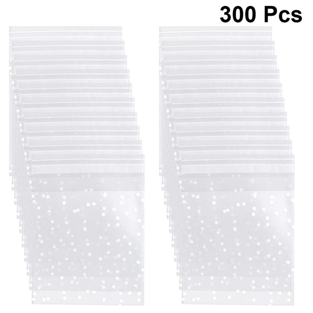 300 pz sacchetti per biscotti chiari sacchetti per caramelle sacchetti di cellophane ispessimento