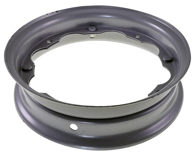 Jante UNI AUTO grise, acier 2.10-10 pouces pour Lambretta LI série 1-3, LI S, SX