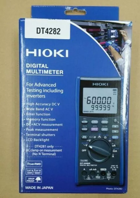 HIOKI DT4282 Digital Multimeter 10A Terminal Mounted Type New