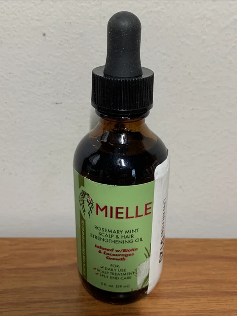 MIELLE ROSEMARY MINT Scalp & Hair Growth Oil 2 Oz Not Sealed EUR 13,37