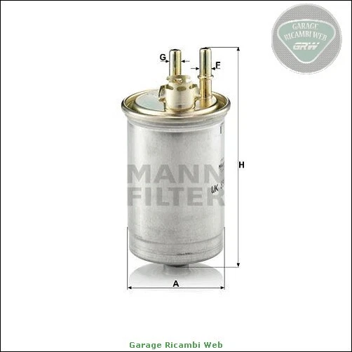 1 FILTRO CARBURANTE MANN-FILTER WK 8105