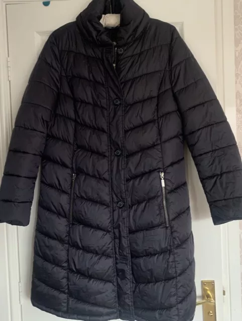 Barbour Ladies Fibre Down navy  coat size 12