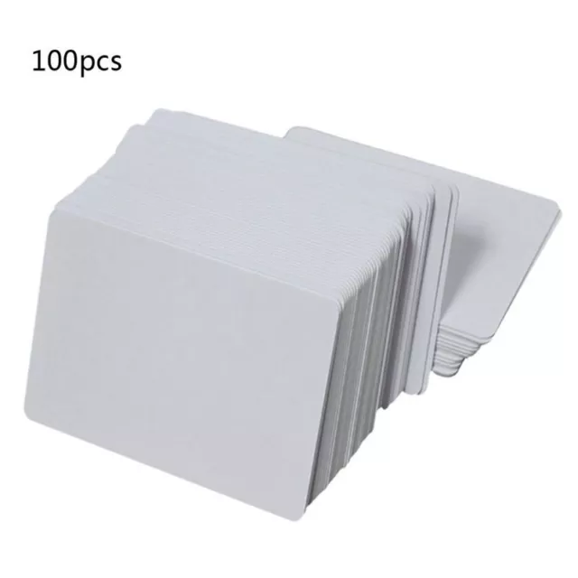 100 White Blank Inkjet PVC ID Cards Double Sided Printing Cards