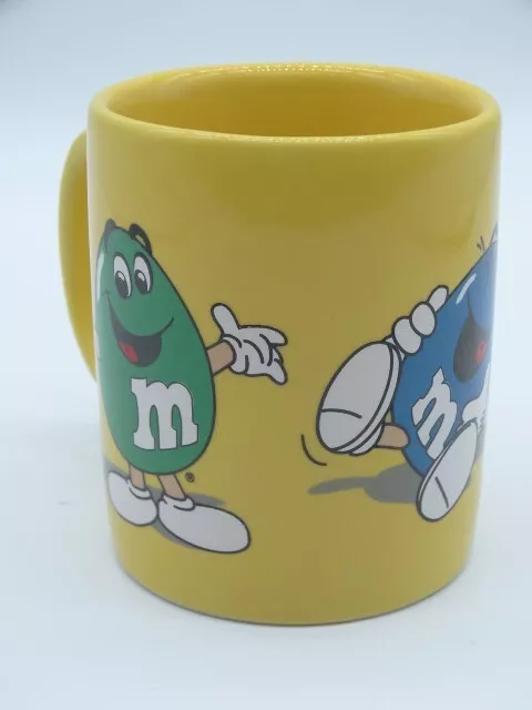 M&Ms Coffee Mug Cup 1996 Mars Vintage Collectible Candy Yellow Mug 3