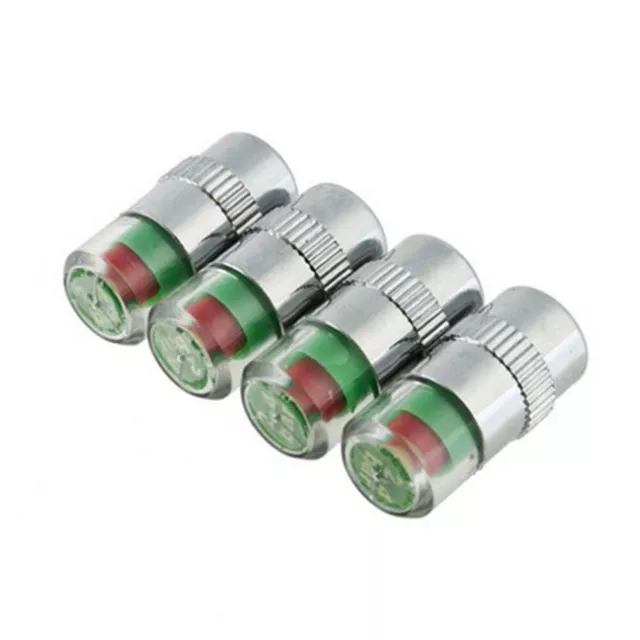 4 Pcs Car Auto Tire Monitor Valve Dust Cap Pressure Indicator Sensor Eye