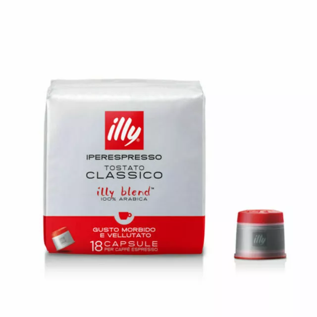 Illy Iperespresso Tostato Classico Arabica Caffè Capsule (Pacco di 18) o deca