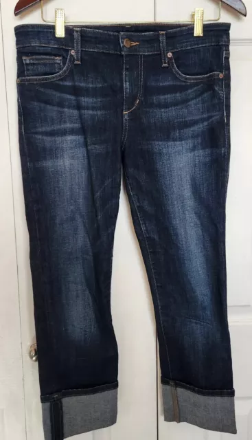 Joe’s Jeans Ettie Rolled Cuff Jeans W 29 Denim Women's Capri Pants (32x23)