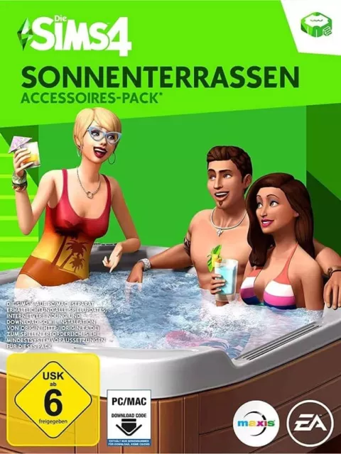 Die Sims 4 Sonnenterrassen-Accessoires PC/Mac Download Erweiterung EA App /