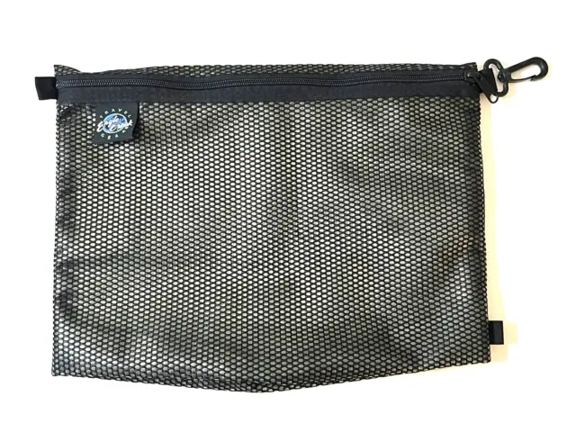 Eagle Creek Travel Gear Black Nylon Plastic Zipper Cosmetic Organizer Bag Case