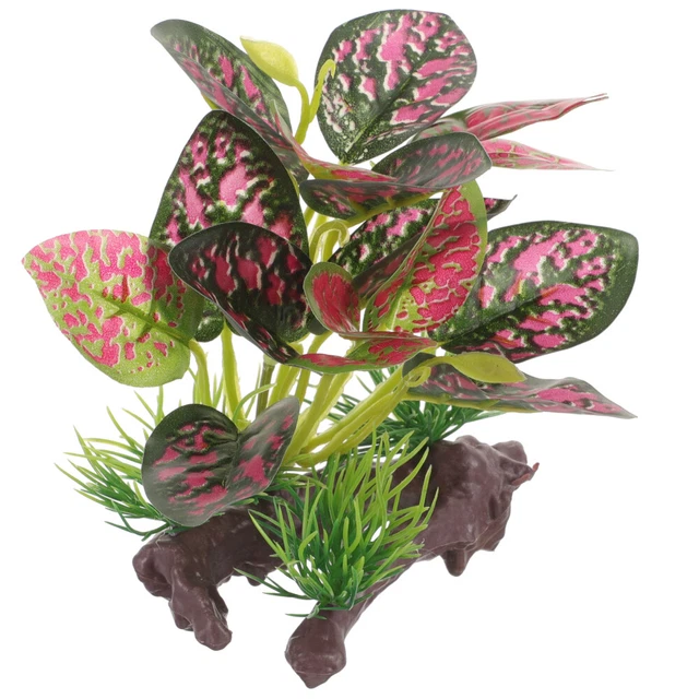 Piante Finte Per Acquario 10 Pezzi - In Plastica Morbida, Colorate, Con Base - Foto 5