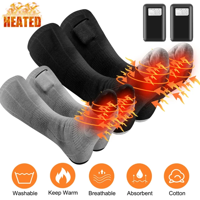 Winter Electric Heated Socks Rechargeable Battery Feet Warmer Thermal Men Women