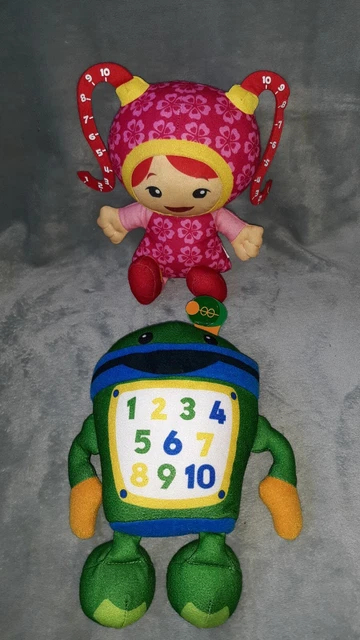 Nickelodeon Jr TEAM UMIZOOMI Bot & Milli 10" plush toy Stuffed Doll lot