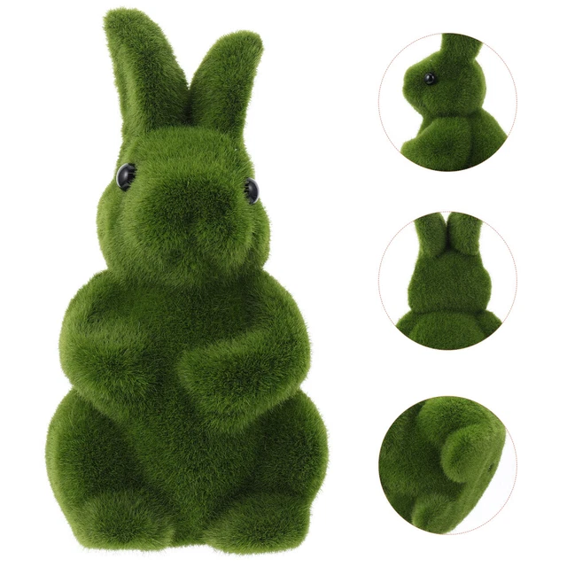 1PC Praktische Ostern Moos Bunny Strömten Kaninchen Für Party Desktop Dekoration