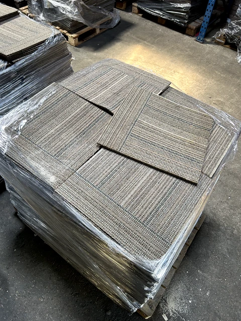 Beige Block Carpet Tiles 440 Tiles / 100M - Cheap Flooring!