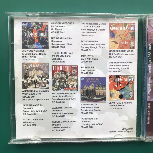 Geraldo Orchestra I BRING TO YOU SWEET MUSIC Jazz Big Band CD CENTENARY EDITION 3