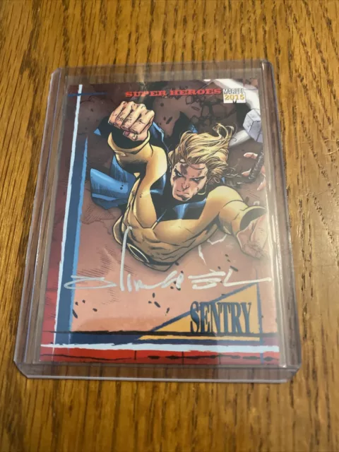 2015 Marvel Fleer Retro 1993 Skybox Autograph Olivier Coipel #25 Sentry