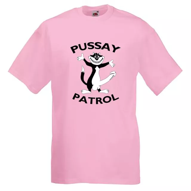 Pussay Patrol T-Shirt - Funny Pussy  T-Shirt for Stag Party, Lads Holiday etc