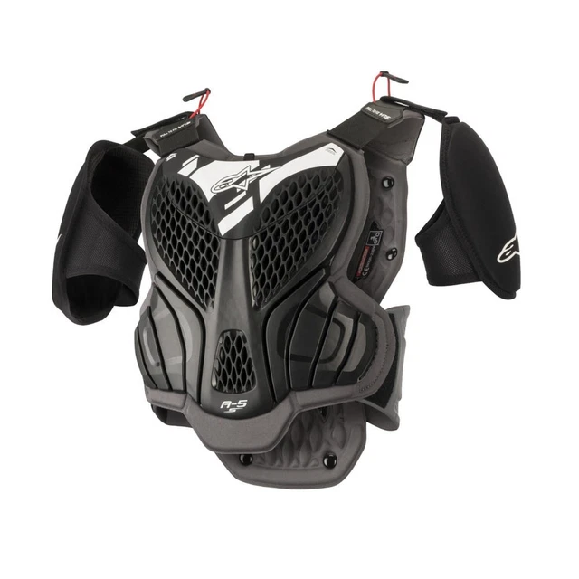 MX corazza pettorale Alpinestars A-5 Armour Enduro motocross bambini nero grigio