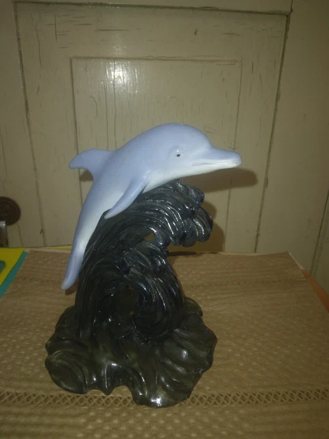 Resin Dolphin On Waves