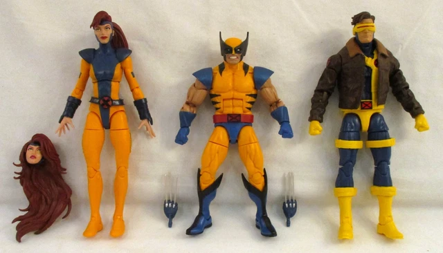 MARVEL LEGENDS WOLVERINE JEAN GREY CYCLOPS X-Men 3 Pack Love Triangle ...