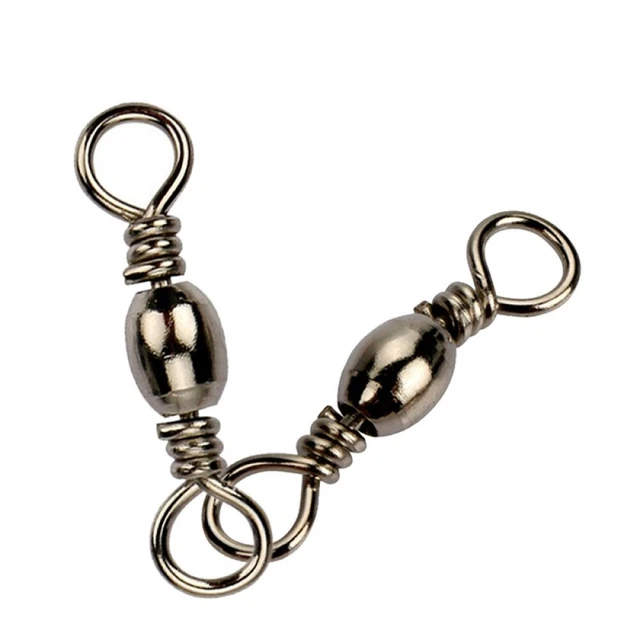 Émerillons Baril De Pêche En Acier Inoxydable – Rotatifs Anti