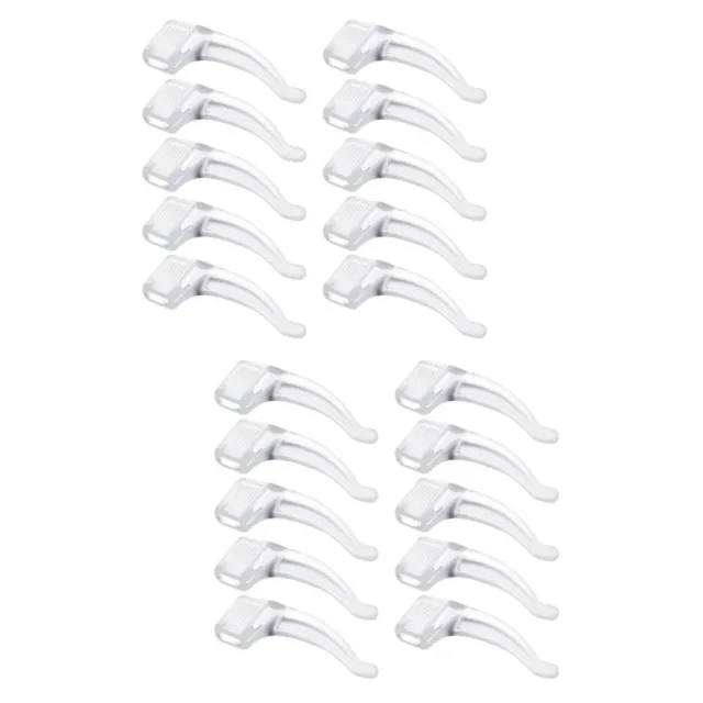 60 pares de empuñaduras de gel de sílice blanco sin gancho para gafas