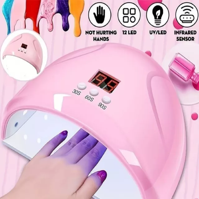 36W Nail Lamp UV LED Light Professional Nail Polish Dryer Art Gel Curing Device