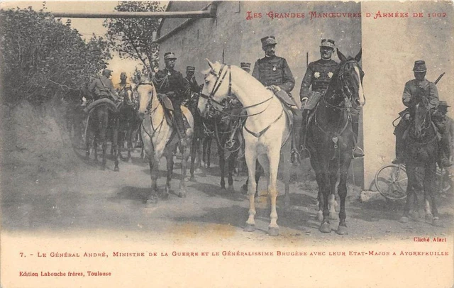Cpa 31 Aygrefeuille Le General Andre Minister Of War And Brugere With Theirs