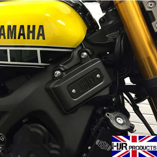 Yamaha XSR 900 Stainless Fuse Box Tops Pair Fittings XSR900 powder coated Black