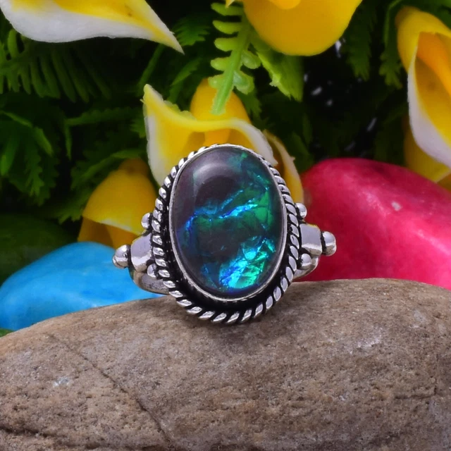 PIETRA DI LUNA Arcobaleno Indiana Non Riscaldata Pietra Preziosa Sfusa... EUR 53,27 - IT - Foto 3