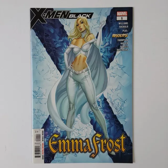 X-MEN BLACK EMMA FROST #1 NM J SCOTT CAMPBELL VARIANT Marvel Comics