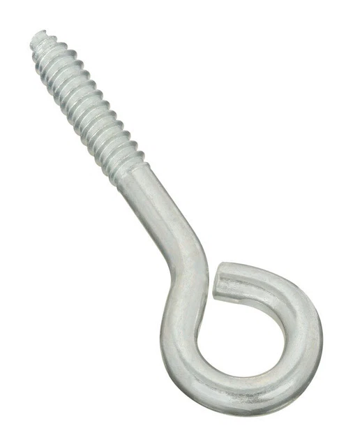 National Hardware N220-707 Holds Upto 230 lbs. Zinc Lag Screw Eye 3/8x4-1/2 in.