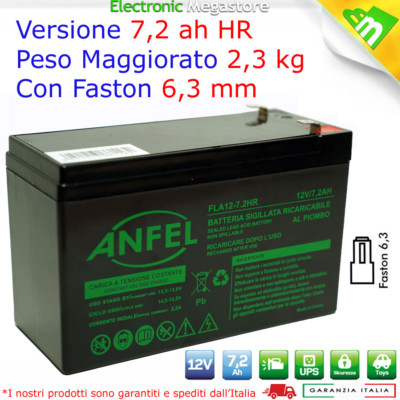 AGM BATTERIA 12V 4.5AH VERSIONE PLUS PIOMBO GEL AGM BICICLETTE 5A AGM 4.5A 4AH 