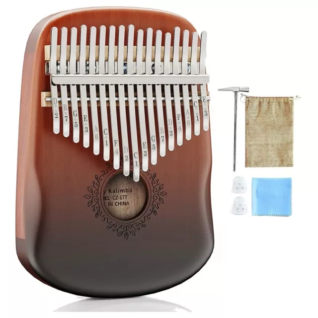 Piano à Pouce Kalimba 17 Touches, Instrument de Musique Portable Kalimba po7965