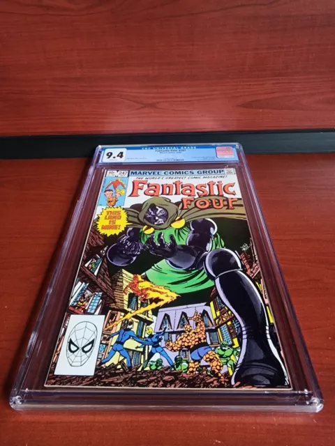 Fantastic Four #247 1982 1st App Kristoff Vernard/Death of Zobra CGC 9.4 GRADED