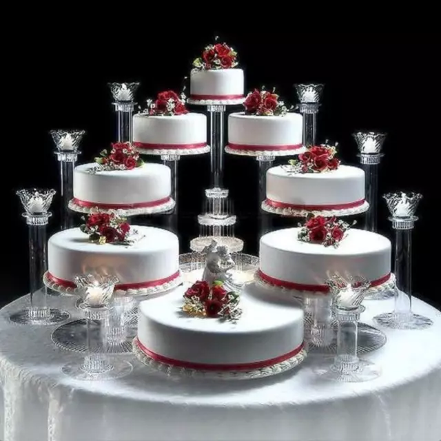 8 Tier Cascade Wedding Cake Stand Cupcake Stand (Style # 8)