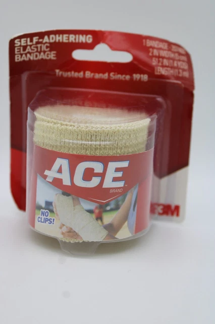 Envoltura de vendaje elástico ACE 2" sin clips beige autoadherente