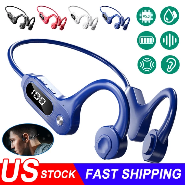 Bone Conduction Headphones Bluetooth5.3 Wireless Earbuds Outdoor Sport Headset🔥