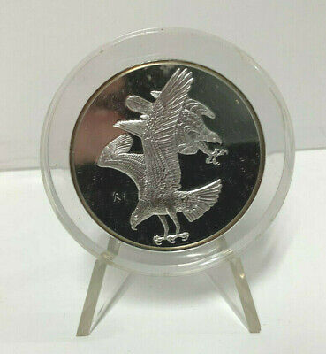 .925 Silver Ospreys #5 Roberts Birds 1970 Silver Medal Proof In Case