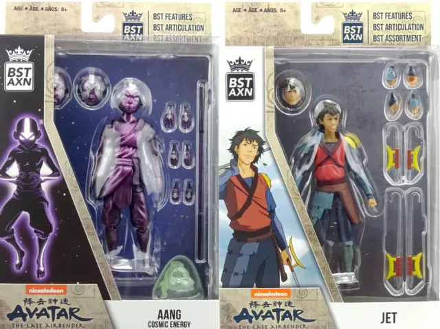 Avatar The Last Airbender : Aang Cosmic Energy & Jet Figuren Im Set  5"  Bst Axn