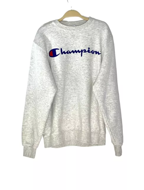 Champion Men's Fleece Sweatshirt Pullover Active Crew Neck Logo Long Sleeve