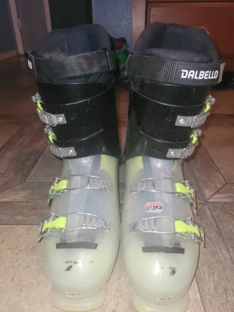 Dalbello Menace 4 Ski Boots Size 26.5 Clear Green Black 309mm