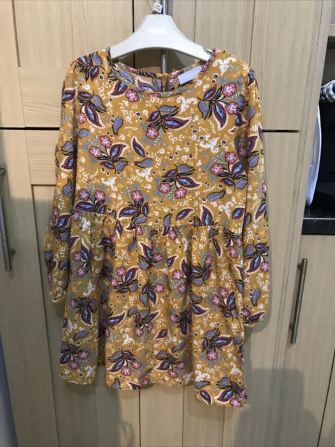 Matalan Girls Long Sleeved Dress Age 7 Years Ex Cond