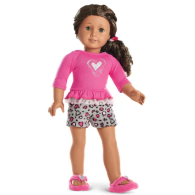 American Girl MY AG LOVELY LEOPARD PAJAMAS for 18" Dolls PJ's Retired NEW
