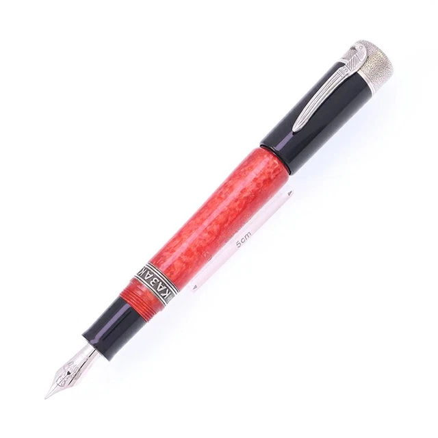 Stylo Plume Delta Vintage Bleu/métal Brossé Acier - Plume M - Neuf, Modèle DV80043