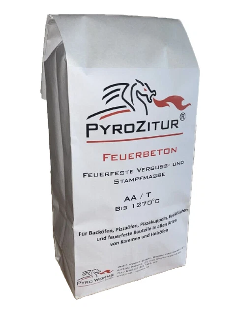 Produktbild von Hitzebeständiger Kleber Feuerfester Beton Mit Körnung Feuerfester Beton (25 Kg) – Hitzebeständig Bis 1250°C Für Öfen & Kamine (Körnung 0-5 Mm) Feuerbeton OBI Bastelgips Zum Gießen