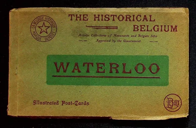 Waterloo 1900's E. Desaix Postcard Book With 10 Postcards Belgium