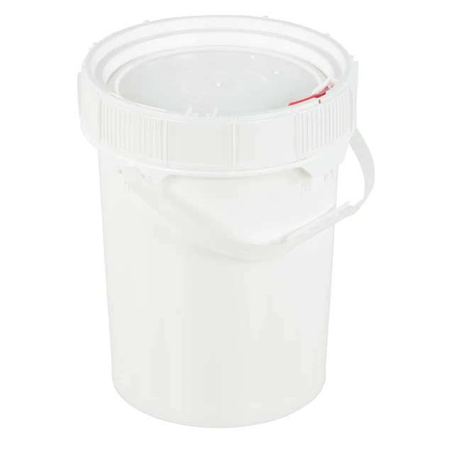 Vestil 5 Gallon ScrewTop Pail & Lid Cap 0 lb Volume 0 yd&sup3; Color White