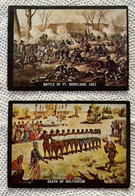 Lot of (2) 1961 Rosan U.S. Army In Action Vintage Trading Cards